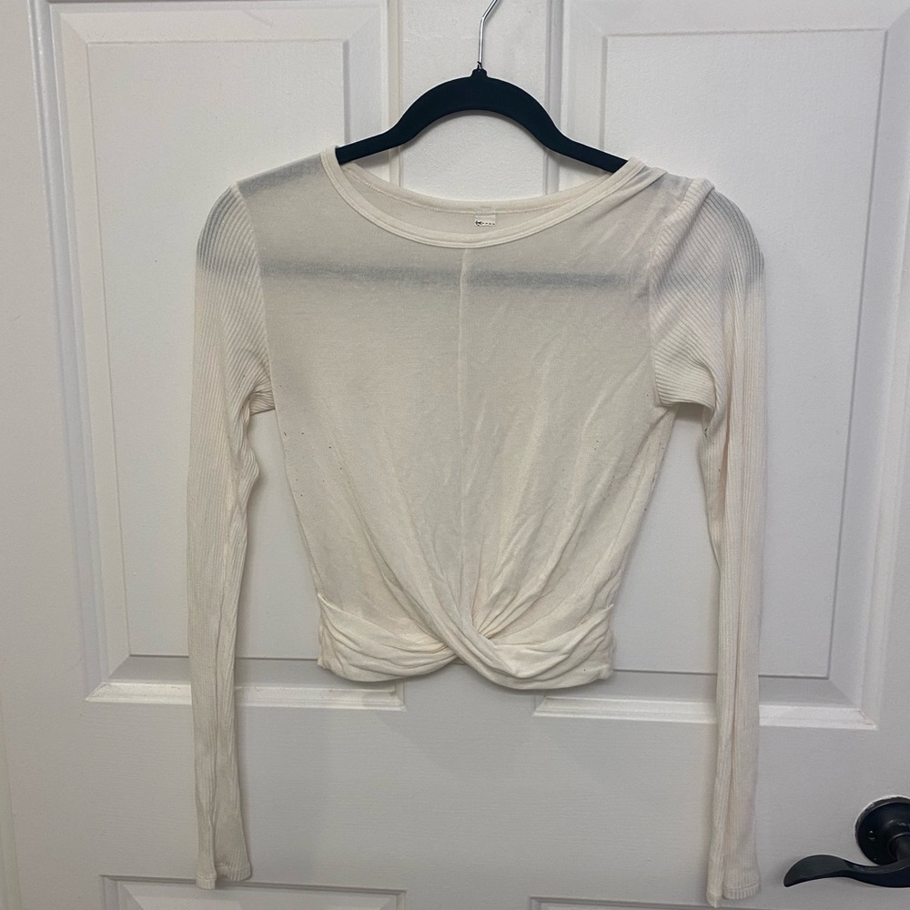 Alo cover long sleeve top - cream